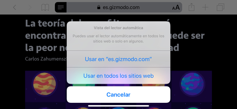 Illustration for article titled Siete atajos de Safari en iOS que te harán preguntarte por qué no los estabas usando hasta ahora